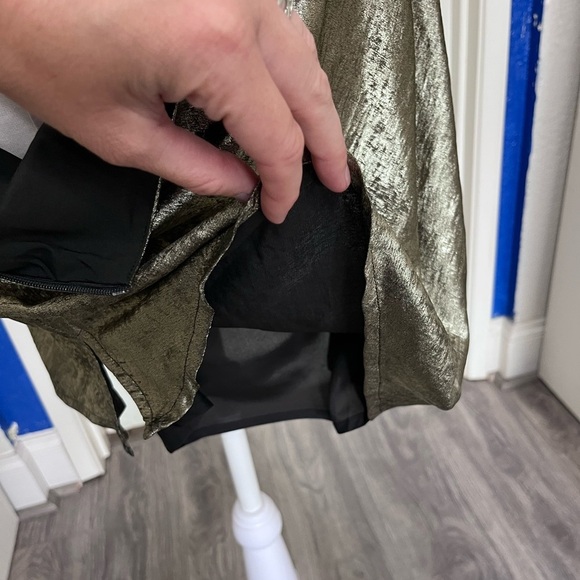 NWT Princess Polly Zeera Metallic Cowl Neck Minidress - Size 8 - Picture 9 of 12